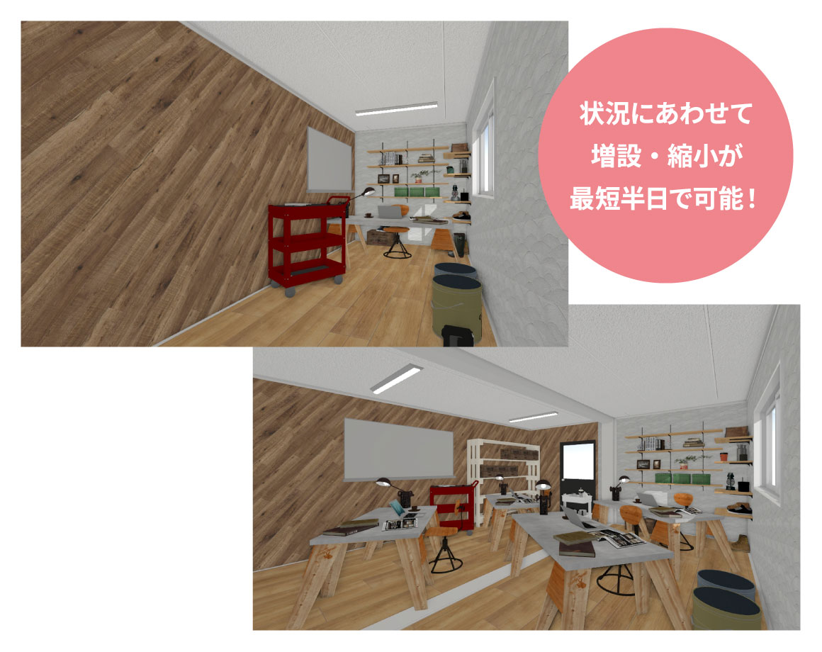 増設・縮小の容易さ