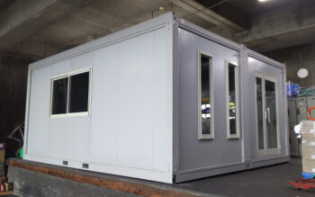 2023.2.2 ユニットハウス7.5坪（15畳）を、仮設事務所として設置しました。