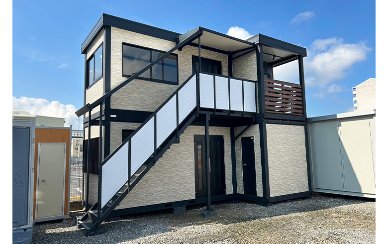 ユニットハウス5.5坪タイプ　2階建て（簡易住宅仕様）