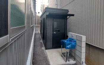 2023.3.3 組立式パネルハウス2.2坪（4.4畳）タイプを、喫煙所として設置しました。