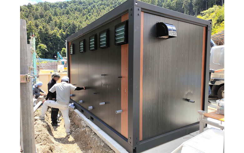 2023.8.4 アウトレットユニットトイレ3.1坪（6.2畳）タイプを、従業員用トイレとして設置しました。