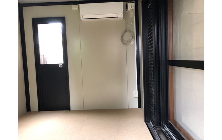 2024.4.3 組立式パネルハウス1.9坪（3.8畳）タイプを、趣味部屋として設置しました。