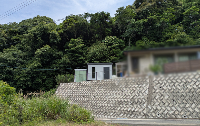 2025.6.11 組立式パネルハウス2.5坪（5畳）タイプを、ペットハウスとして設置しました。