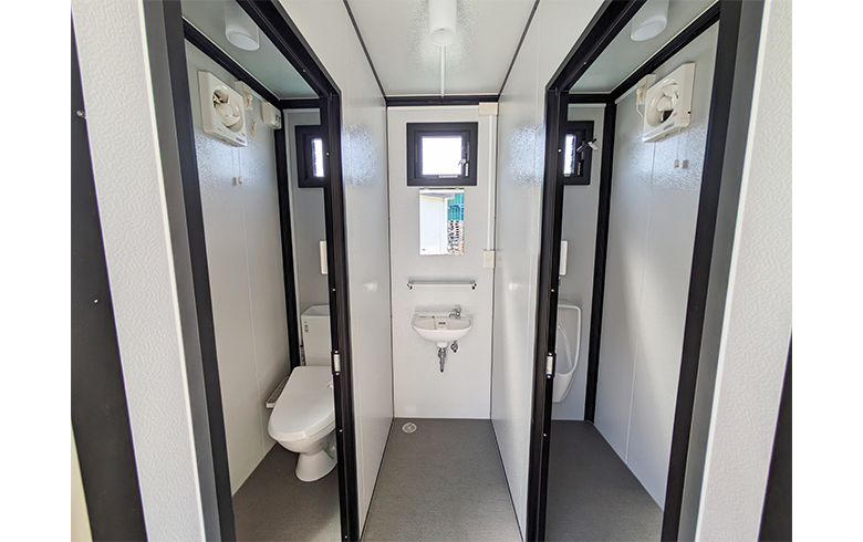 2024.5.14 アウトレットトイレユニット1.2坪（2.4畳）タイプを、従業員用トイレとして設置しました。