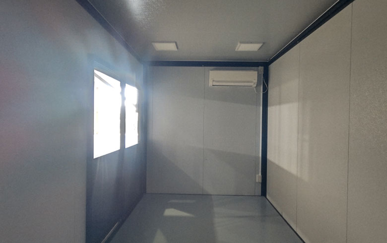2023.10.26 アウトレットユニットハウス3.1坪（6.2畳）2階建てを、休憩室として設置しました。