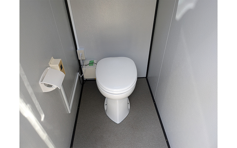 2024.7.8 アウトレットトイレハウス（洋式シャトレ便器仕様）を、従業員用トイレとして設置しました。