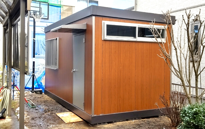 2021.12.27 組立式パネルハウス3.1坪（6.2畳）タイプを、事務所として設置しました。
