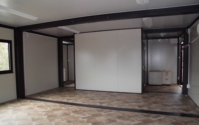 2017.10.6 アウトレットユニットハウス15.1坪（30.2畳）タイプ（キッチンBOX付）を事務所として設置しました。