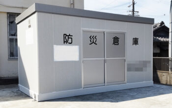 2022.2.21 組立式パネルハウス3.1坪（6.2畳）タイプを、防災倉庫として設置しました。