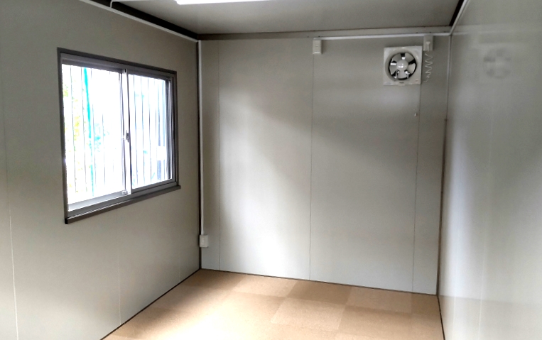 2021.12.27 組立式パネルハウス3.1坪（6.2畳）タイプを、事務所として設置しました。