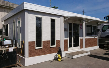 2019.3.30 アウトレットユニットハウス11.3坪（22.6畳）タイプを、事務所として設置しました。