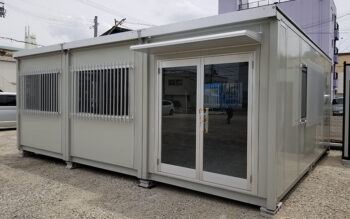 2021.6.2 中古ユニットハウス12坪（24畳）タイプを、事務所として設置しました。