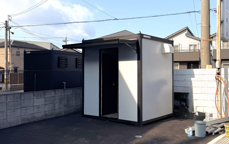 2026.2.2 アウトレットトイレユニット1.2坪（2.4畳）タイプを、従業員用トイレとして設置しました。