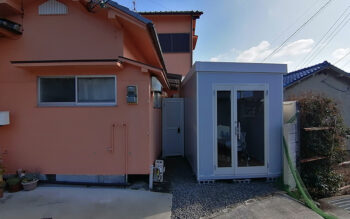 2021.1.19 組立式パネルハウス2.6坪（5.2畳）タイプを、事務所として設置しました。
