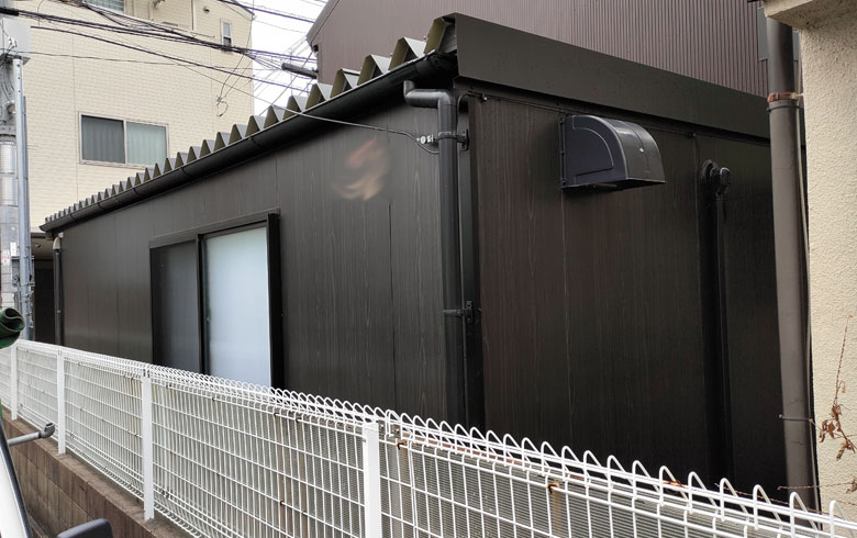 2021.12.16 組立式パネルハウス5.6坪（11.2畳）タイプを、店舗として設置しました。