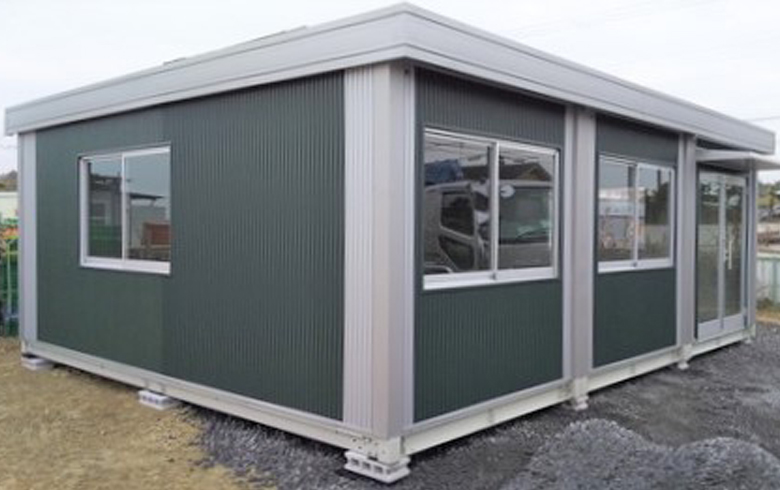 2020.1.7 中古ユニットハウス12坪（24畳）タイプ カスタマイズ仕様を、事務所として設置しました。