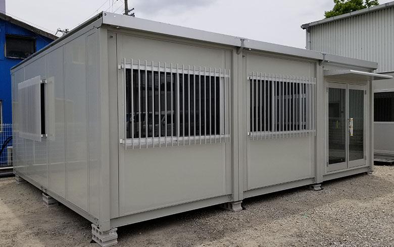 2021.6.2 中古ユニットハウス12坪（24畳）タイプを、事務所として設置しました。