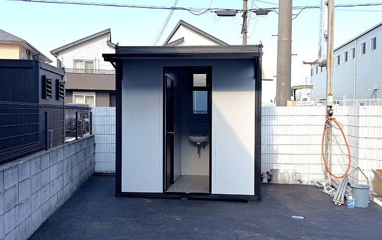 2026.2.2 アウトレットトイレユニット1.2坪（2.4畳）タイプを、従業員用トイレとして設置しました。