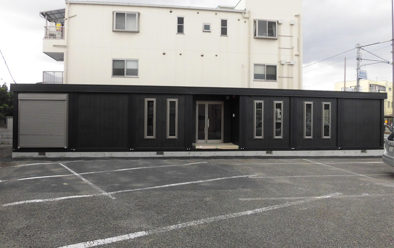 2019.11.18 アウトレットユニットハウス28坪（56畳）タイプ　防火仕様を、事務所として設置しました。