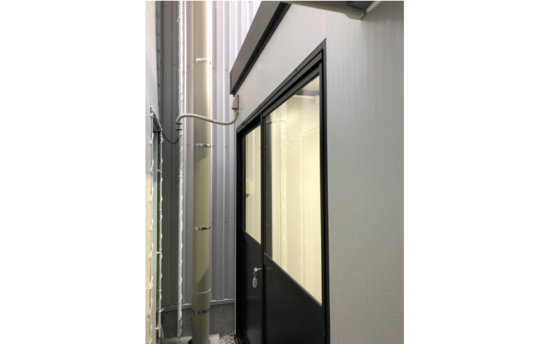 2020.1.25 組立式パネルハウス2.9坪（5.8畳）タイプを、事務所として設置しました。