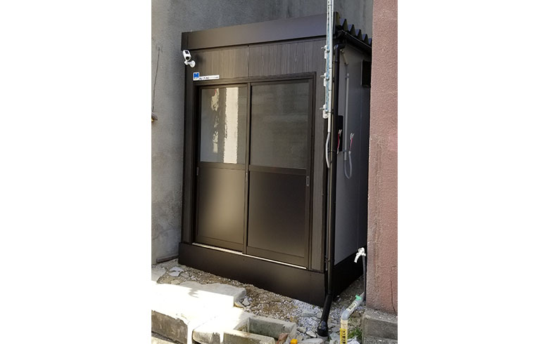 2021.2.18 組立式パネルハウス4.9坪（9.8畳）タイプを、倉庫として設置しました。