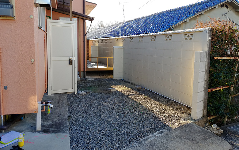 2021.1.19 組立式パネルハウス2.6坪（5.2畳）タイプを、事務所として設置しました。