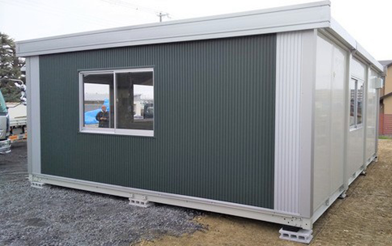 2020.1.7 中古ユニットハウス12坪（24畳）タイプ カスタマイズ仕様を、事務所として設置しました。
