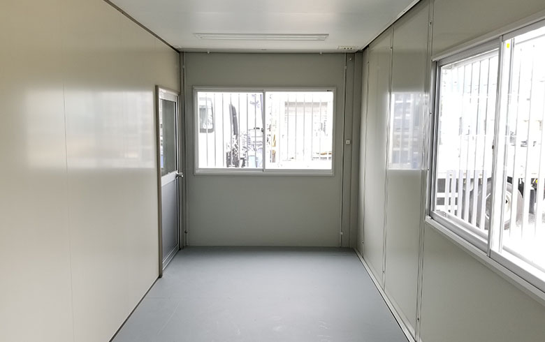 2021.6.2 中古ユニットハウス12坪（24畳）タイプを、事務所として設置しました。