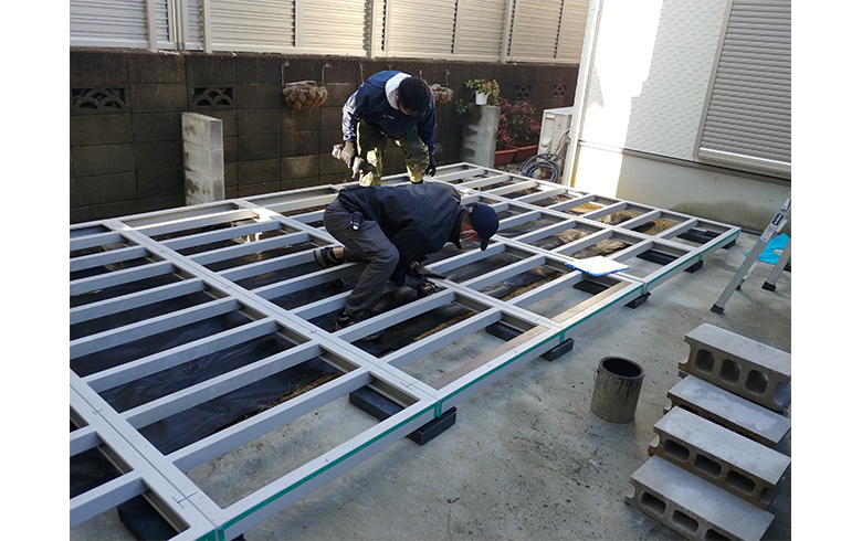 2021.1.25 組立式パネルハウス4.4坪（8.8畳）タイプを、趣味部屋として設置しました。