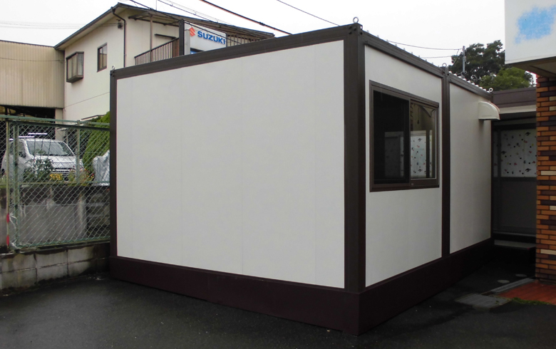ユニットハウス プレハブ 中古ユニットハウス 中古プレハブ 仮設事務所 仮設店舗 仮設レンタルなどをお考えなら大阪府堺市の スペースクリエイト